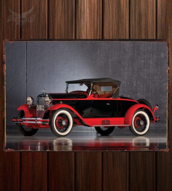 Металлическая табличка Essex Speedabout Boattail Roadster by Biddel & Smart Металлическая табличка Essex Speedabout Boattail Roadster by Biddel & Smart